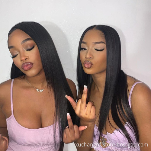 150% 220% Lace Frontal Human Hair Wigs For Black Women,Wholesale Price Brazilian Virgin Hair Transparent Lace Front Wig
